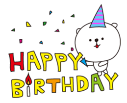 The white bear for events sticker #3011613