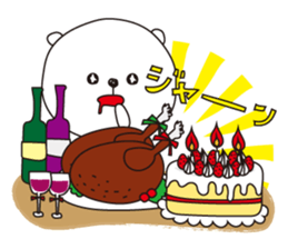 The white bear for events sticker #3011620