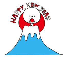 The white bear for events sticker #3011628