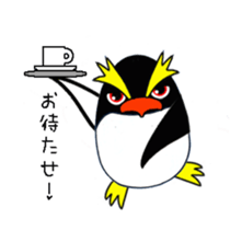 Easygoing rockhopper penguin sticker #3011900