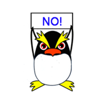 Easygoing rockhopper penguin sticker #3011903