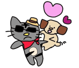 cat&dog mocoshiever. sticker #3012038