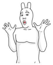 The Rabbit Human sticker #3012697
