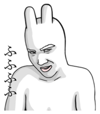 The Rabbit Human sticker #3012707