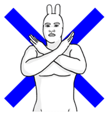 The Rabbit Human sticker #3012730