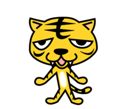 A lovely tiger Sticker sticker #3012931