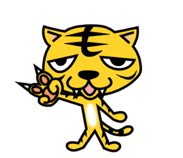 A lovely tiger Sticker sticker #3012935