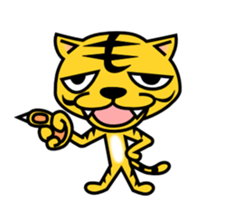 A lovely tiger Sticker sticker #3012939