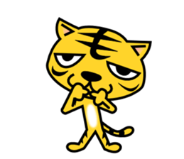 A lovely tiger Sticker sticker #3012940