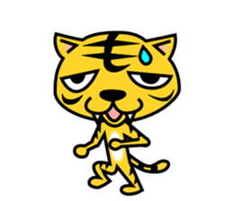 A lovely tiger Sticker sticker #3012941