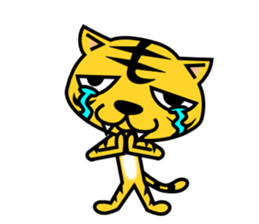 A lovely tiger Sticker sticker #3012943
