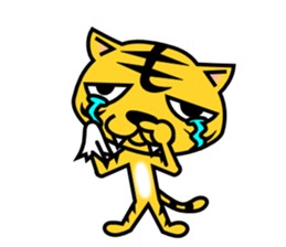 A lovely tiger Sticker sticker #3012944