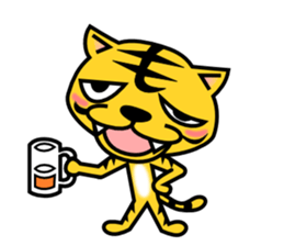 A lovely tiger Sticker sticker #3012949