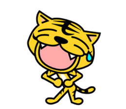 A lovely tiger Sticker sticker #3012957