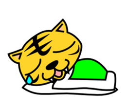 A lovely tiger Sticker sticker #3012960