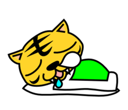 A lovely tiger Sticker sticker #3012961