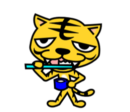 A lovely tiger Sticker sticker #3012963