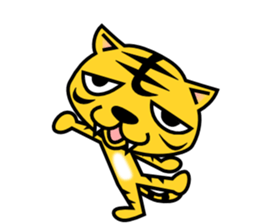 A lovely tiger Sticker sticker #3012968