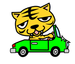 A lovely tiger Sticker sticker #3012969