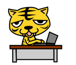 A lovely tiger Sticker sticker #3012970