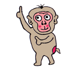 Jie monkey sticker #3013011