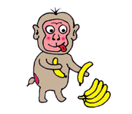 Jie monkey sticker #3013012