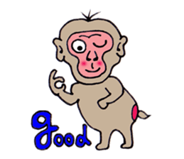 Jie monkey sticker #3013016