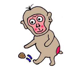 Jie monkey sticker #3013017