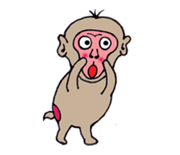 Jie monkey sticker #3013018