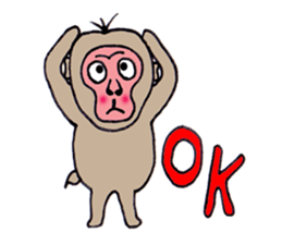 Jie monkey sticker #3013019