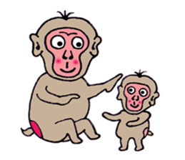Jie monkey sticker #3013024