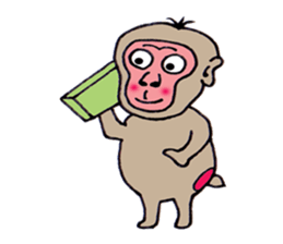 Jie monkey sticker #3013025