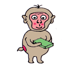Jie monkey sticker #3013026