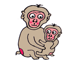 Jie monkey sticker #3013027