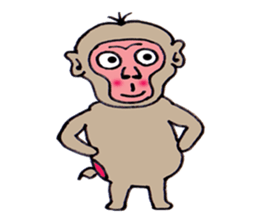 Jie monkey sticker #3013028