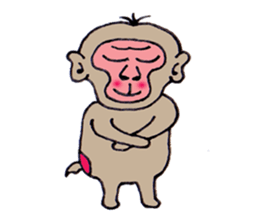 Jie monkey sticker #3013029