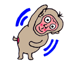 Jie monkey sticker #3013032