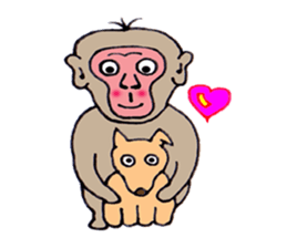 Jie monkey sticker #3013033