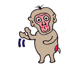 Jie monkey sticker #3013034
