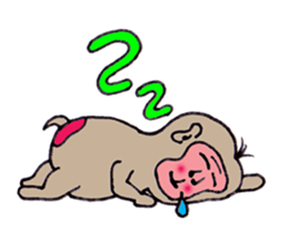 Jie monkey sticker #3013035