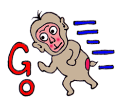 Jie monkey sticker #3013041