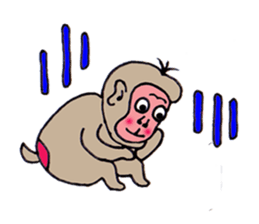 Jie monkey sticker #3013043