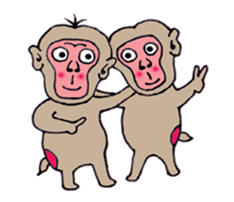 Jie monkey sticker #3013044