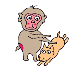 Jie monkey sticker #3013046