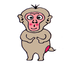 Jie monkey sticker #3013050
