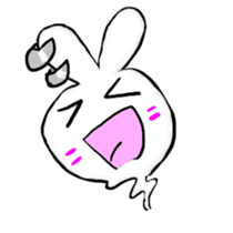monster rabbit sticker #3013425