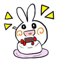 monster rabbit sticker #3013444