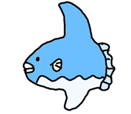Mr. mambo of an ocean sunfish sticker #3013571