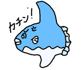 Mr. mambo of an ocean sunfish sticker #3013573