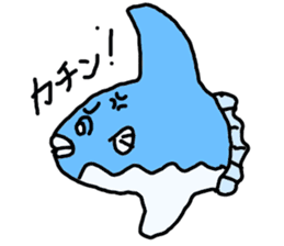 Mr. mambo of an ocean sunfish sticker #3013573
